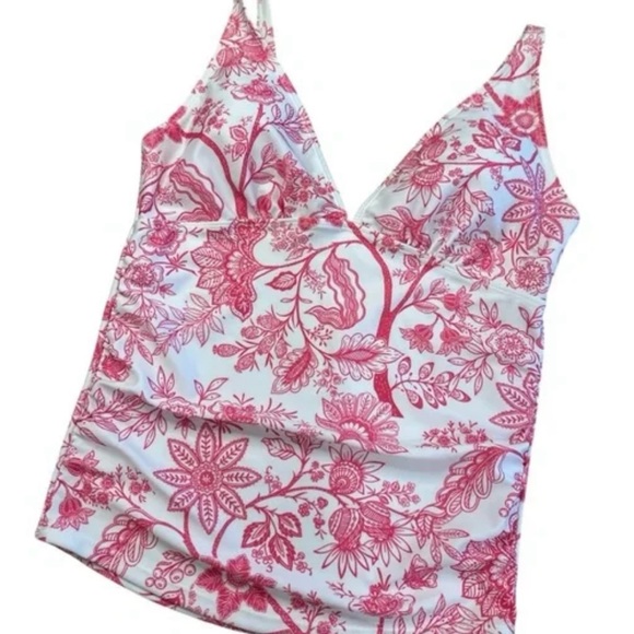 Nicole Miller Studio Tankini & Ruffle Skirt Bottom Bathing Suit Set Vacation Set - Picture 1 of 9